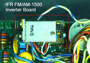 Original inverter board, which "piggyback" mounts on the Oscilloscope Control and Deflection Board