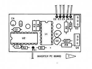 Mechanical drawing as found in the IFR factory Service Manual, which has designations of Q3 and Q4 reversed as compared to their schematic.